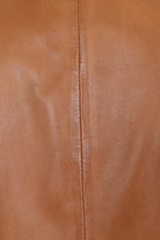 DEBBIE Classic Nappa Leather Jacket - Women's Tan Real Leather