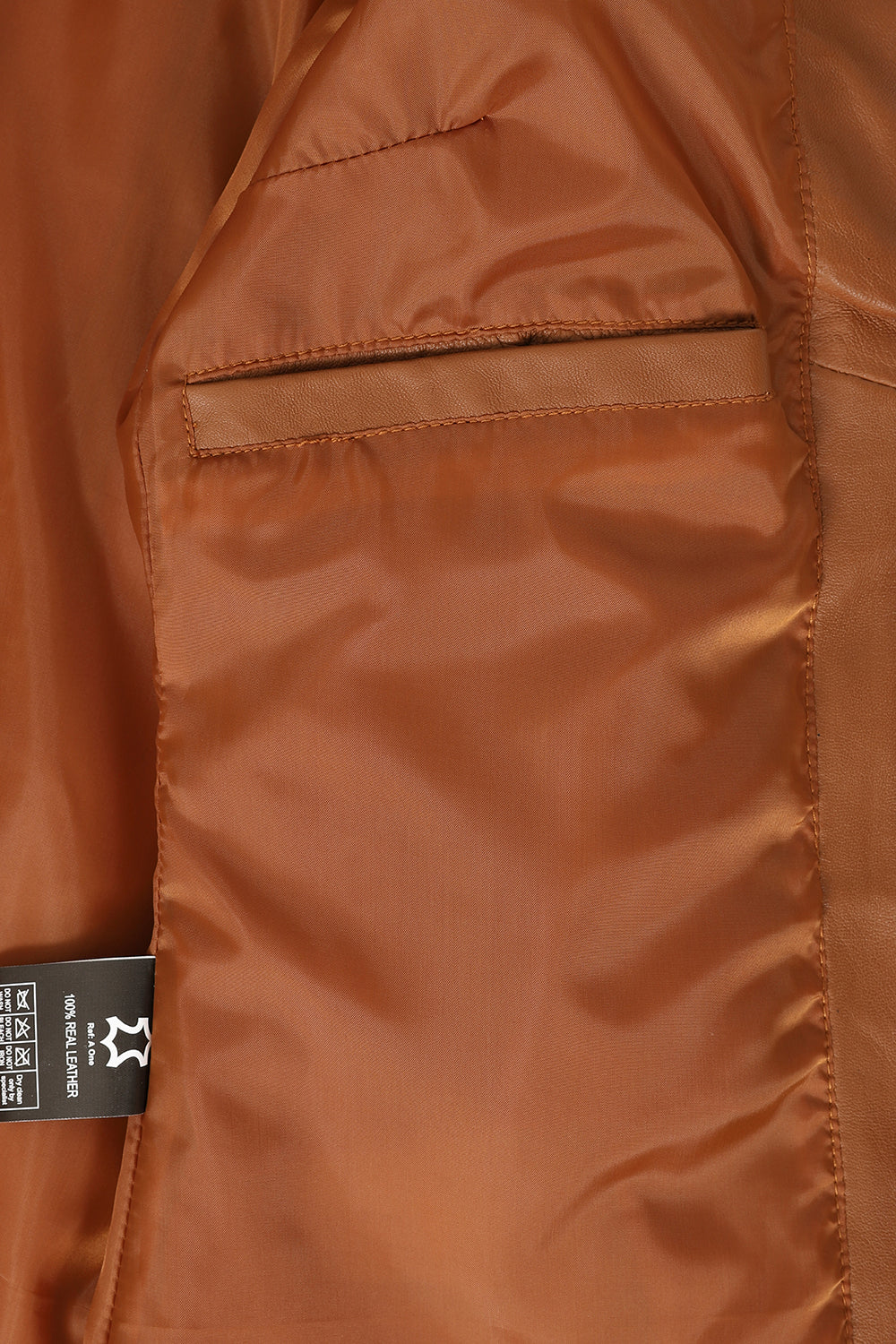 DEBBIE Classic Nappa Leather Jacket - Women's Tan Real Leather