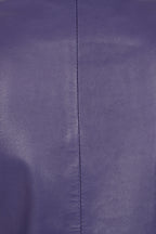 Women's Classic Purple Nappa Leather Jacket - DEBBIE