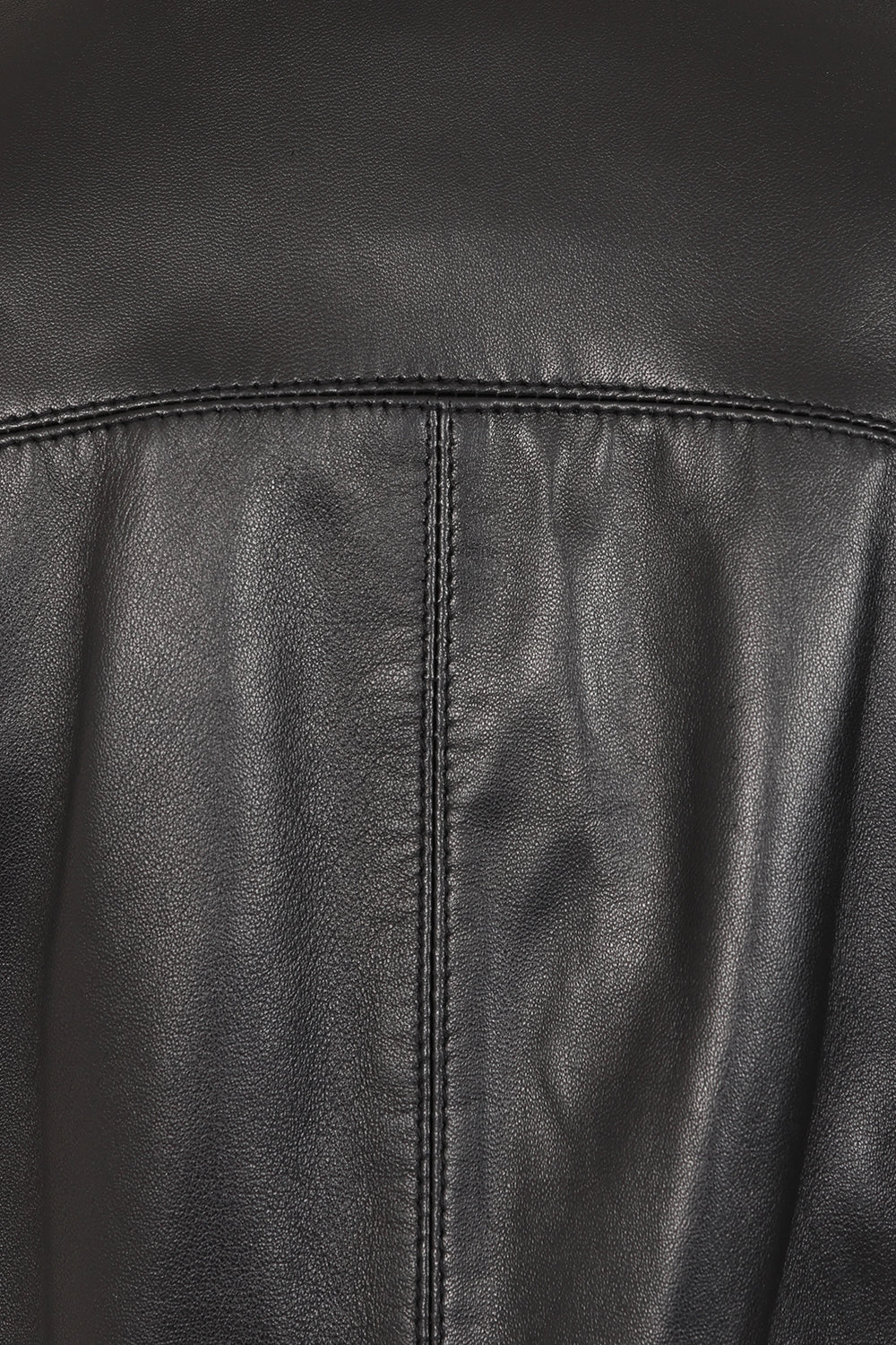Millie Black Napa Leather Jacket - Burgundy Contrast Women's