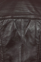 Katherine Soft Nappa Leather Biker Jacket Brown - Women's