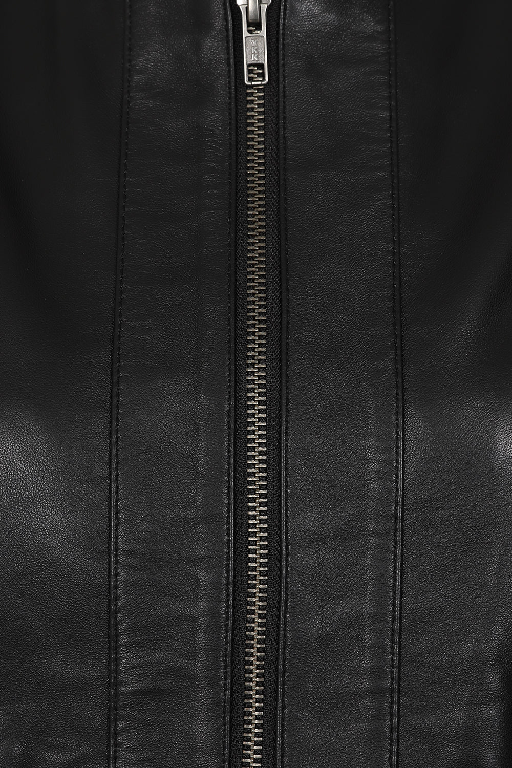 LIZZY Women's Fitted Nappa Leather Jacket - Classic Black