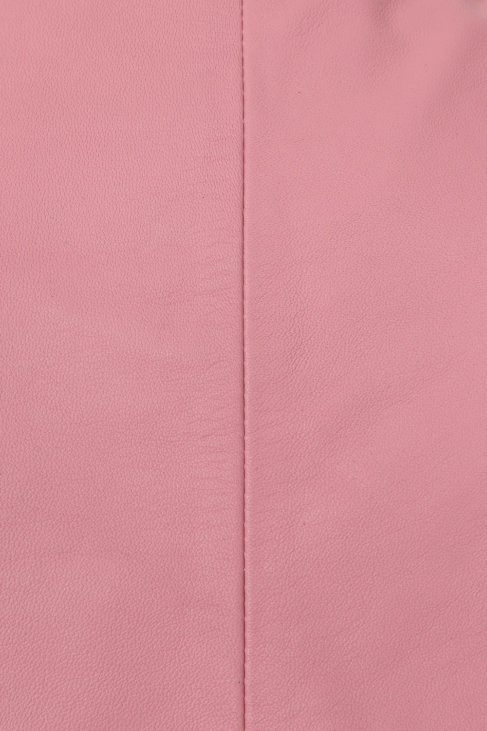 Women's Pink Nappa Leather Jacket Classic Fitted - LIZZY