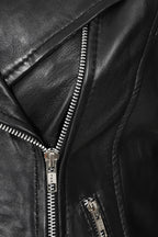ROSIE Women's Black Luxury Nappa Leather Biker Jacket