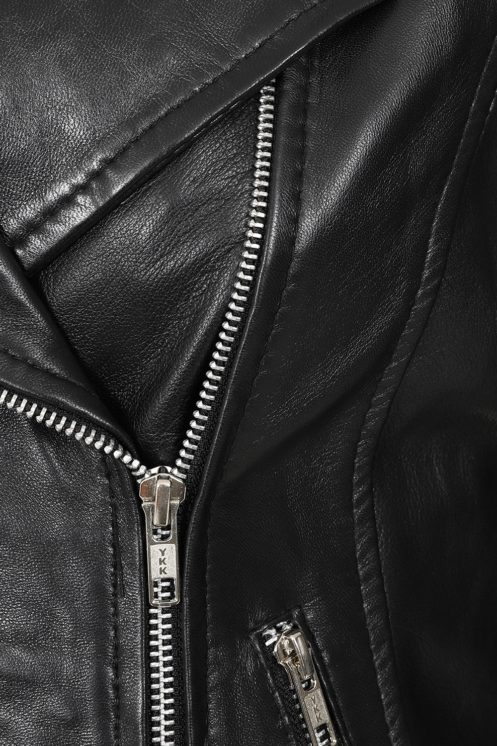 ROSIE Women's Black Luxury Nappa Leather Biker Jacket