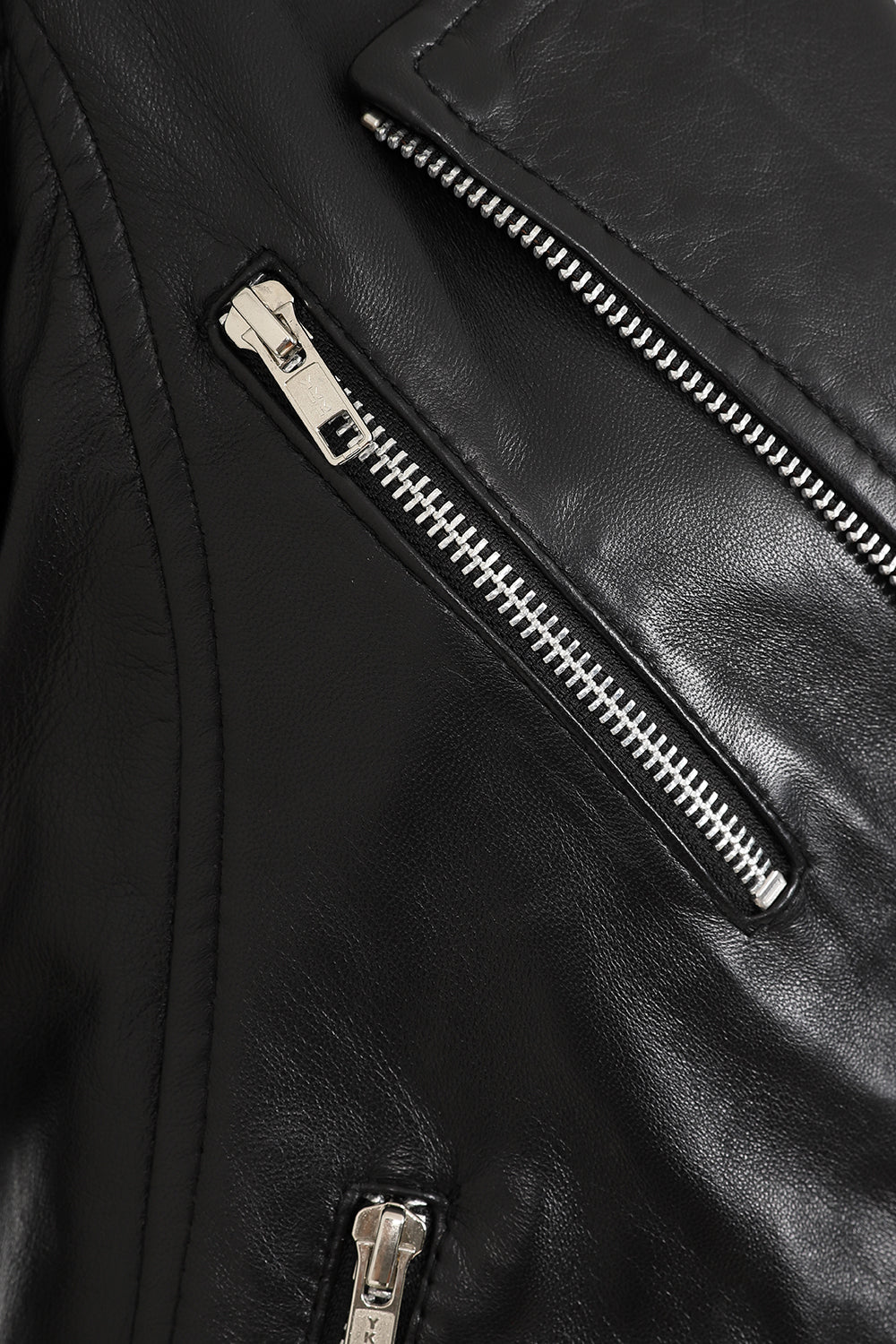 ROSIE Women's Black Luxury Nappa Leather Biker Jacket