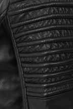 ROSIE Women's Black Luxury Nappa Leather Biker Jacket