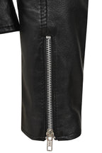 ROSIE Women's Black Luxury Nappa Leather Biker Jacket