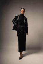 Relaxed Leather Blazer