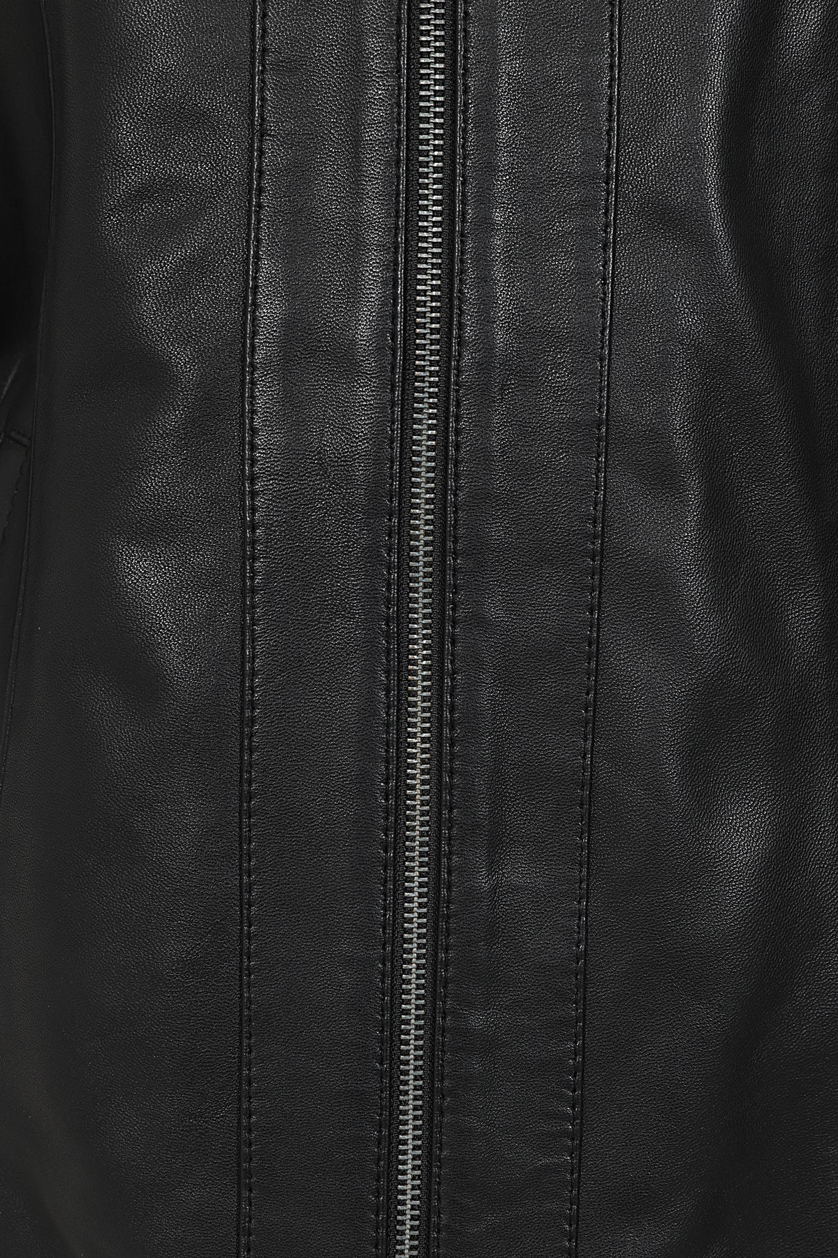 DEBBIE Classic Black Nappa Leather Jacket Women - YKK Zip