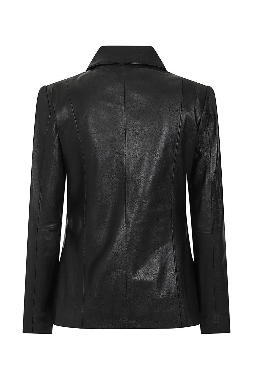 DEBBIE Classic Black Nappa Leather Jacket Women - YKK Zip