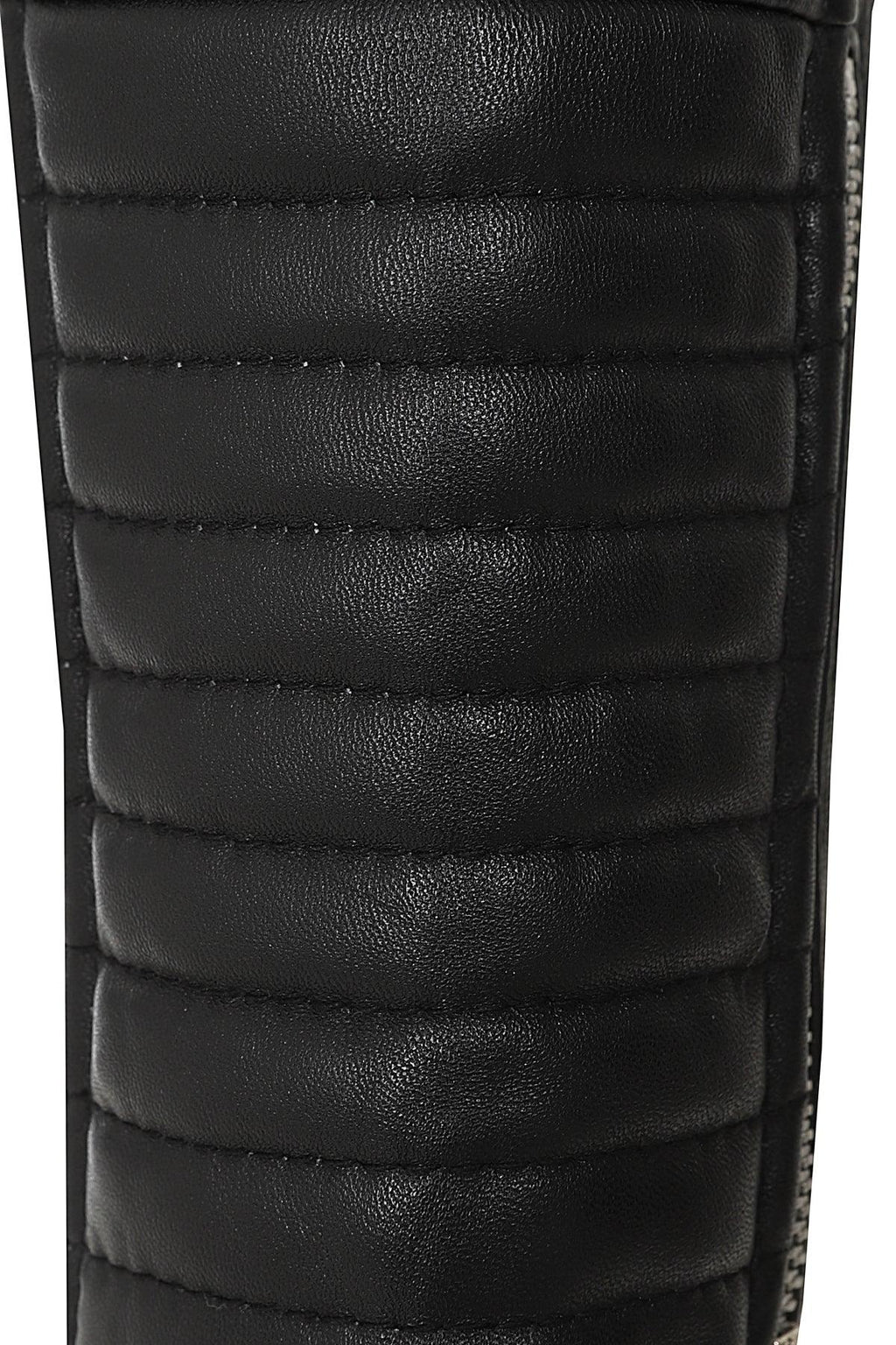 Women's Black Quilted Nappa Leather Biker Jacket - LUCY