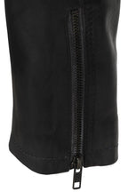 CHARLIE Men's Grey Nappa Leather Racer Biker Jacket - Lightweight