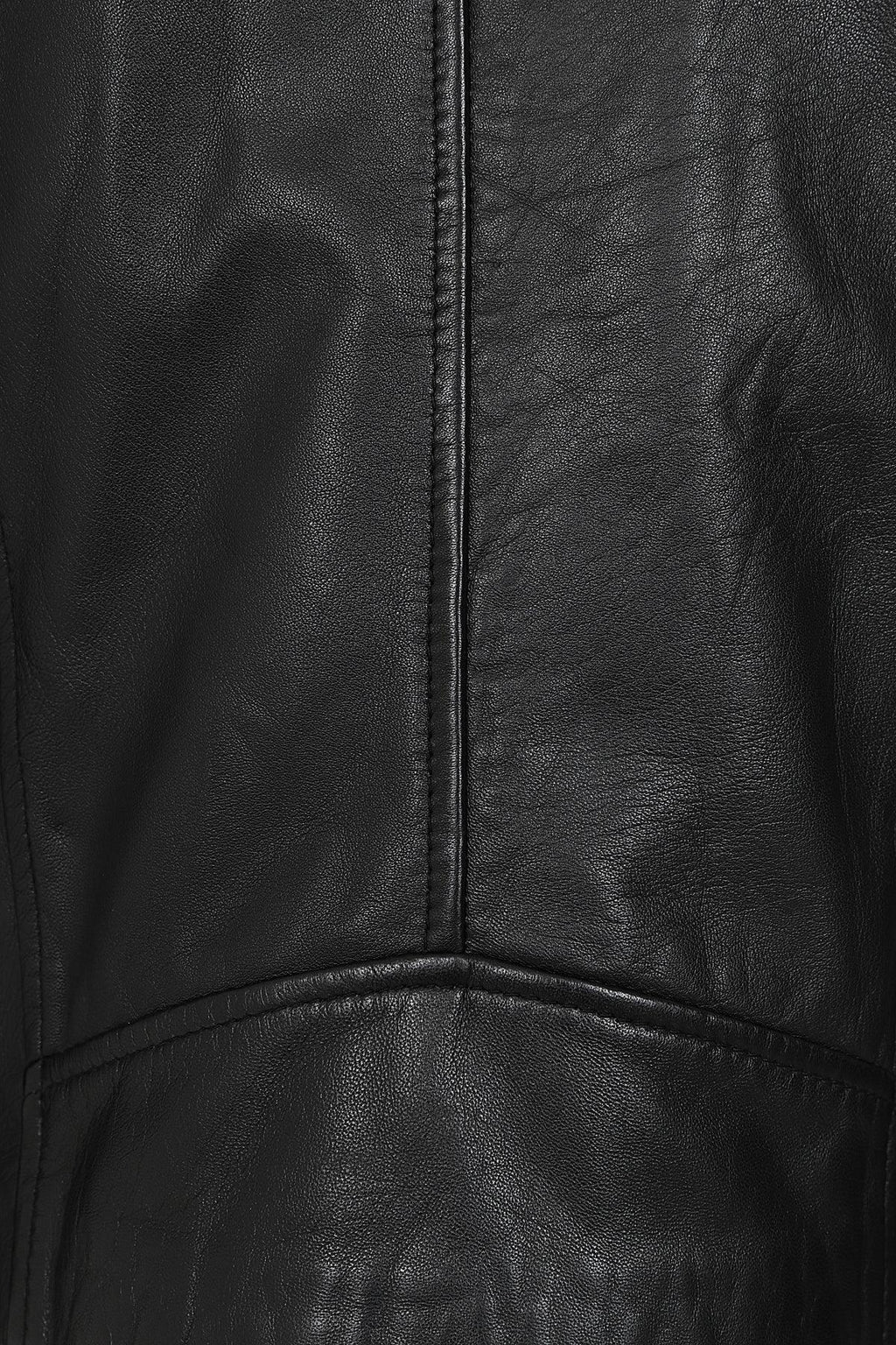 CELIA Women's Genuine Nappa Leather Biker Jacket - Black