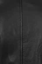 CELIA Women's Genuine Nappa Leather Biker Jacket - Black
