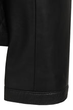 ELLIE Soft Lamb Nappa Leather Jacket - Quilted Collarless Design