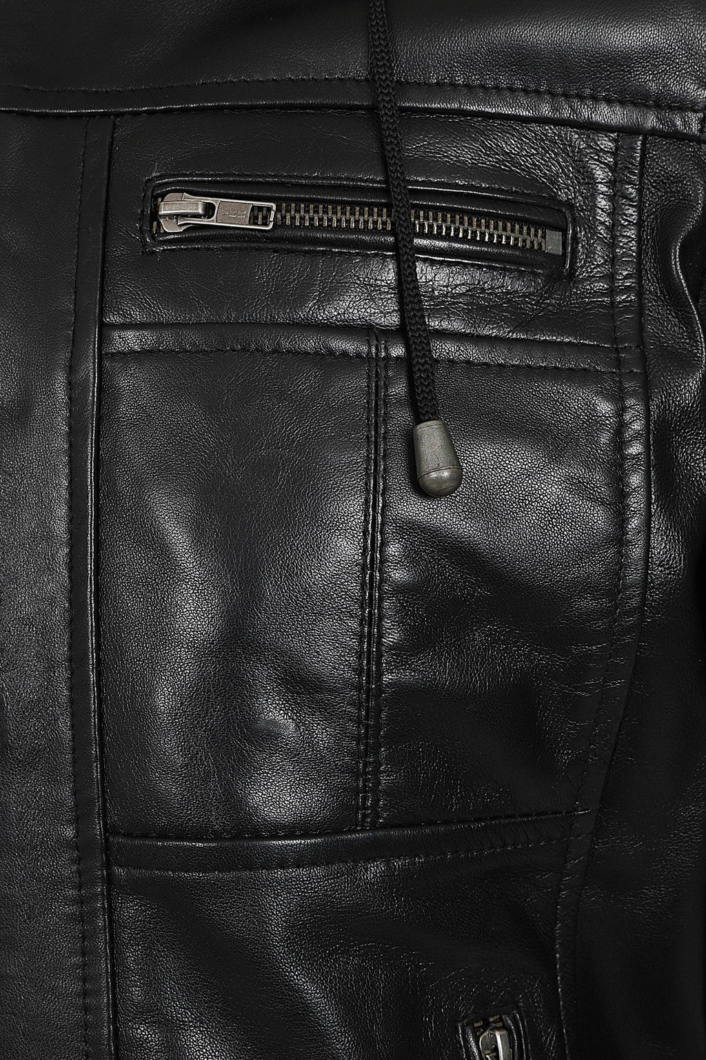 DANNY 638 Premium Nappa Leather Bomber Jacket - Detachable Hood