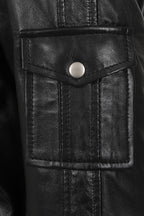 DANNY 638 Premium Nappa Leather Bomber Jacket - Detachable Hood