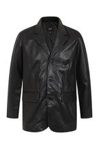 Men's Genuine Nappa Leather 3 Button Blazer Jacket - MICHAEL