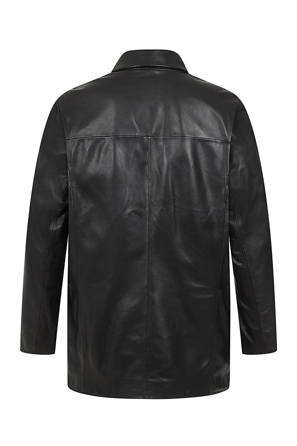 Men's Genuine Nappa Leather 3 Button Blazer Jacket - MICHAEL