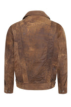 Men's Brown Buff Nappa Leather Classic Blouson Jacket PAUL