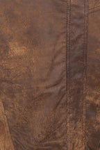 Men's Brown Buff Nappa Leather Classic Blouson Jacket PAUL