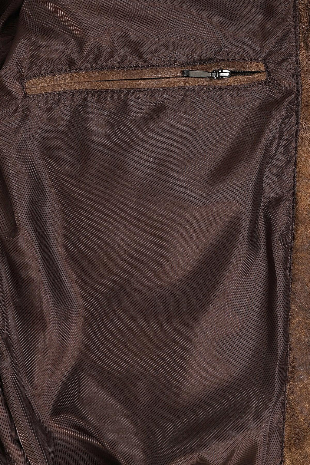 Men's Brown Buff Nappa Leather Classic Blouson Jacket PAUL