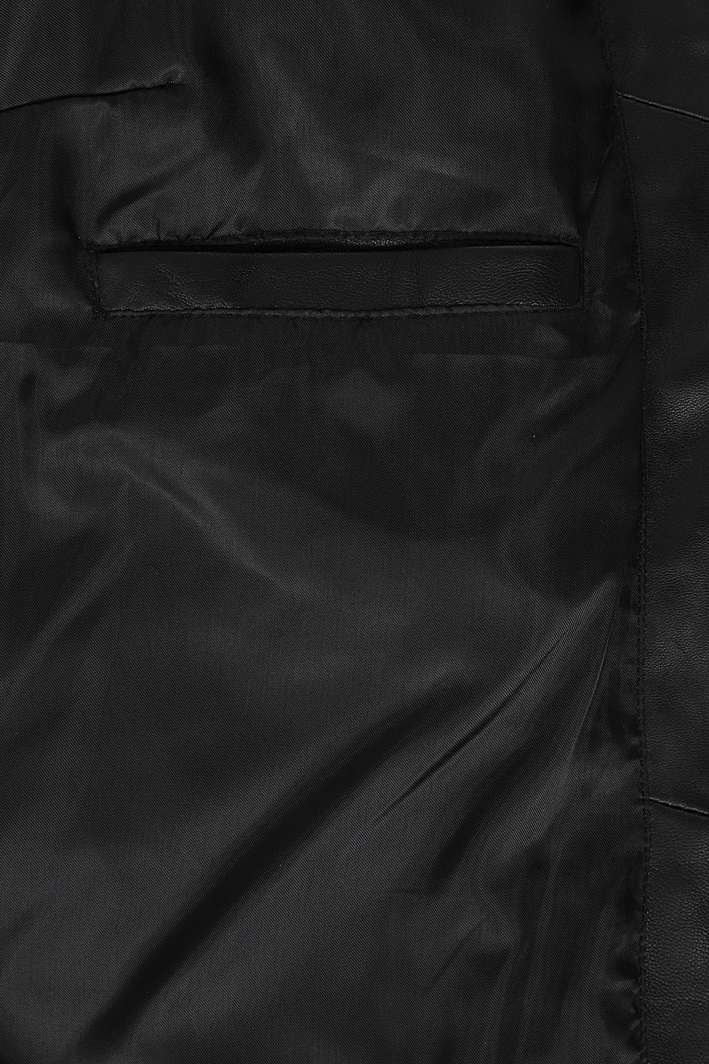 LAURA Women's Genuine Nappa Leather Jacket - Black V-Neck Zip Up