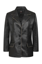 PENNY Genuine Nappa Leather Women's Hip Length Blazer Jacket