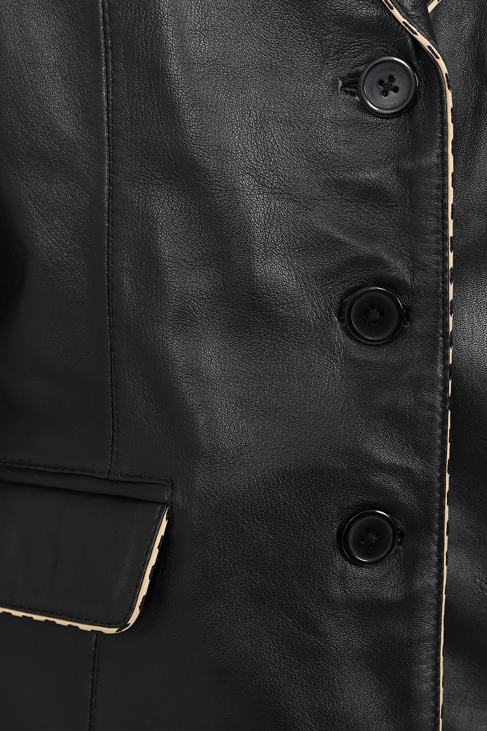 PENNY Genuine Nappa Leather Women's Hip Length Blazer Jacket