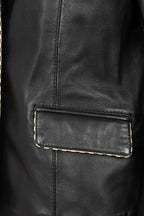 PENNY Genuine Nappa Leather Women's Hip Length Blazer Jacket