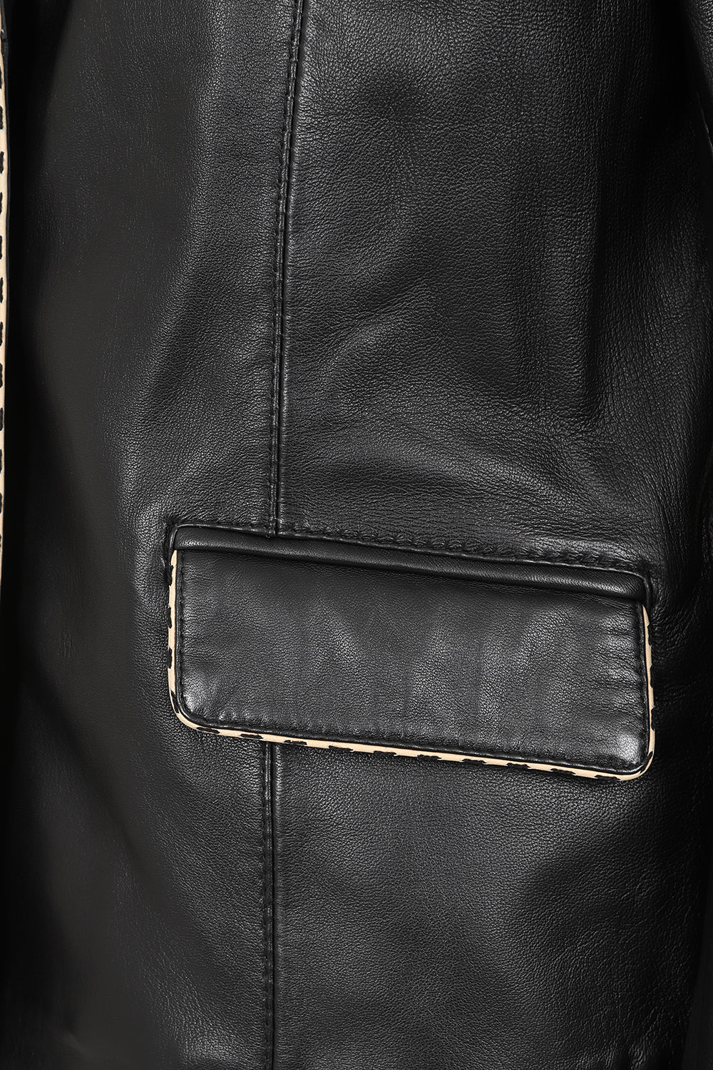 PENNY Genuine Nappa Leather Women's Hip Length Blazer Jacket