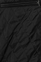 Men's Premium Lamb Nappa Leather Duffle Coat - Black with Hood