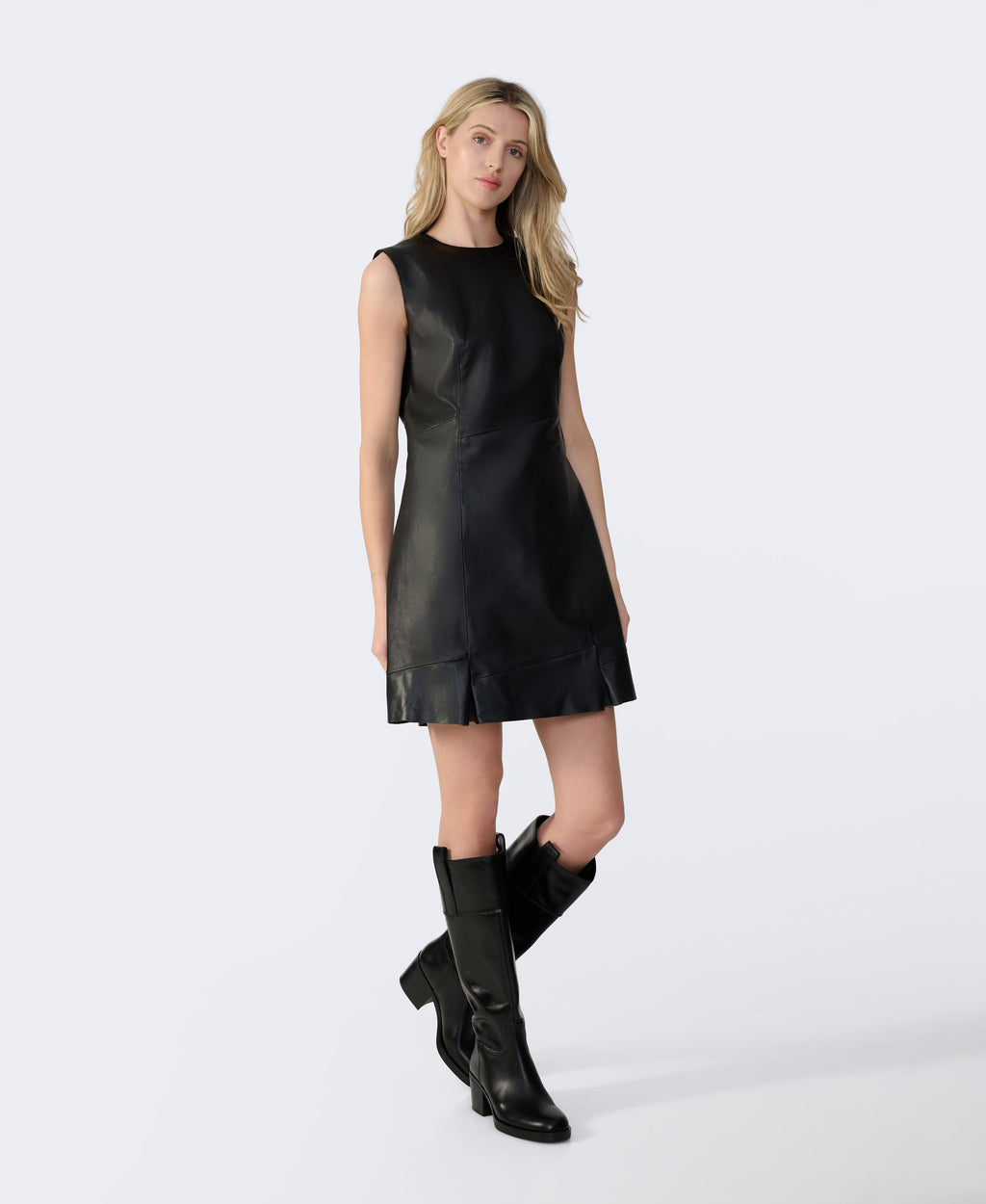 Selene Leather Dress