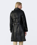 Soho Leather Trench Coat