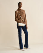 Harley Beige Woven Leather Handbag