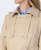 Soho Leather Trench Coat