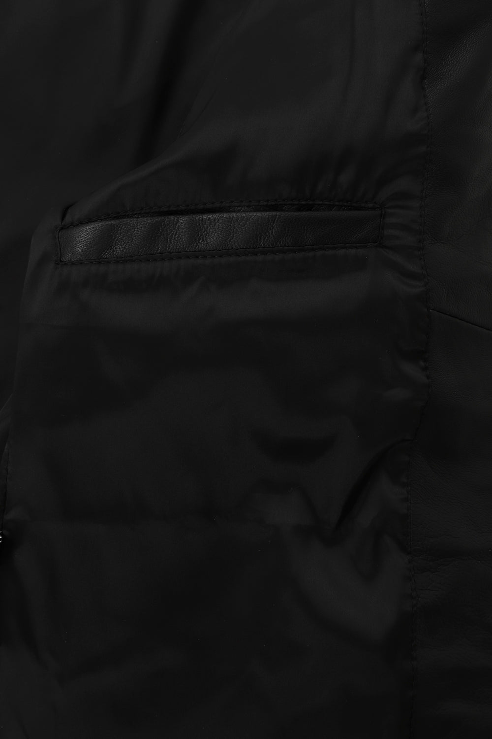 ALMA Black Lamb Nappa Leather Biker Jacket - Stand Up Collar