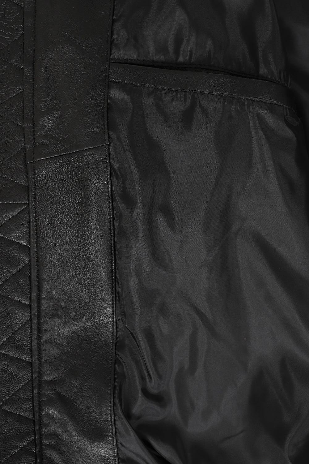BARRY Men's Classic Black Nappa Leather Bomber Jacket - Luxury