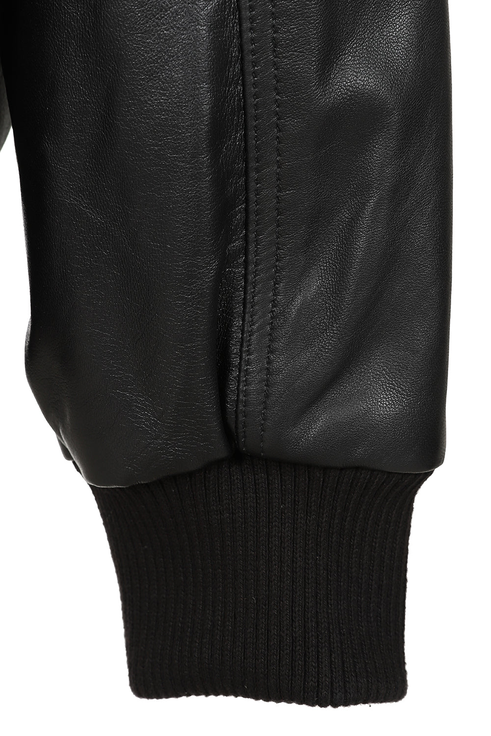 BARRY Men's Classic Black Nappa Leather Bomber Jacket - Luxury