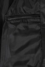 BARRY Men's Classic Black Nappa Leather Bomber Jacket - Luxury