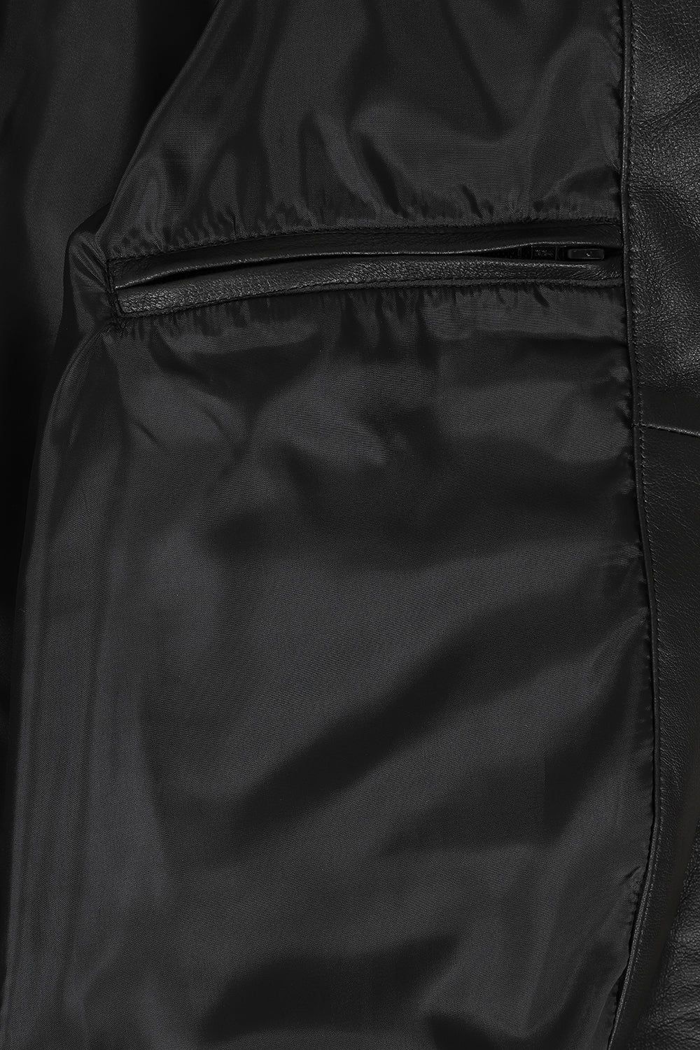 BARRY Men's Classic Black Nappa Leather Bomber Jacket - Luxury