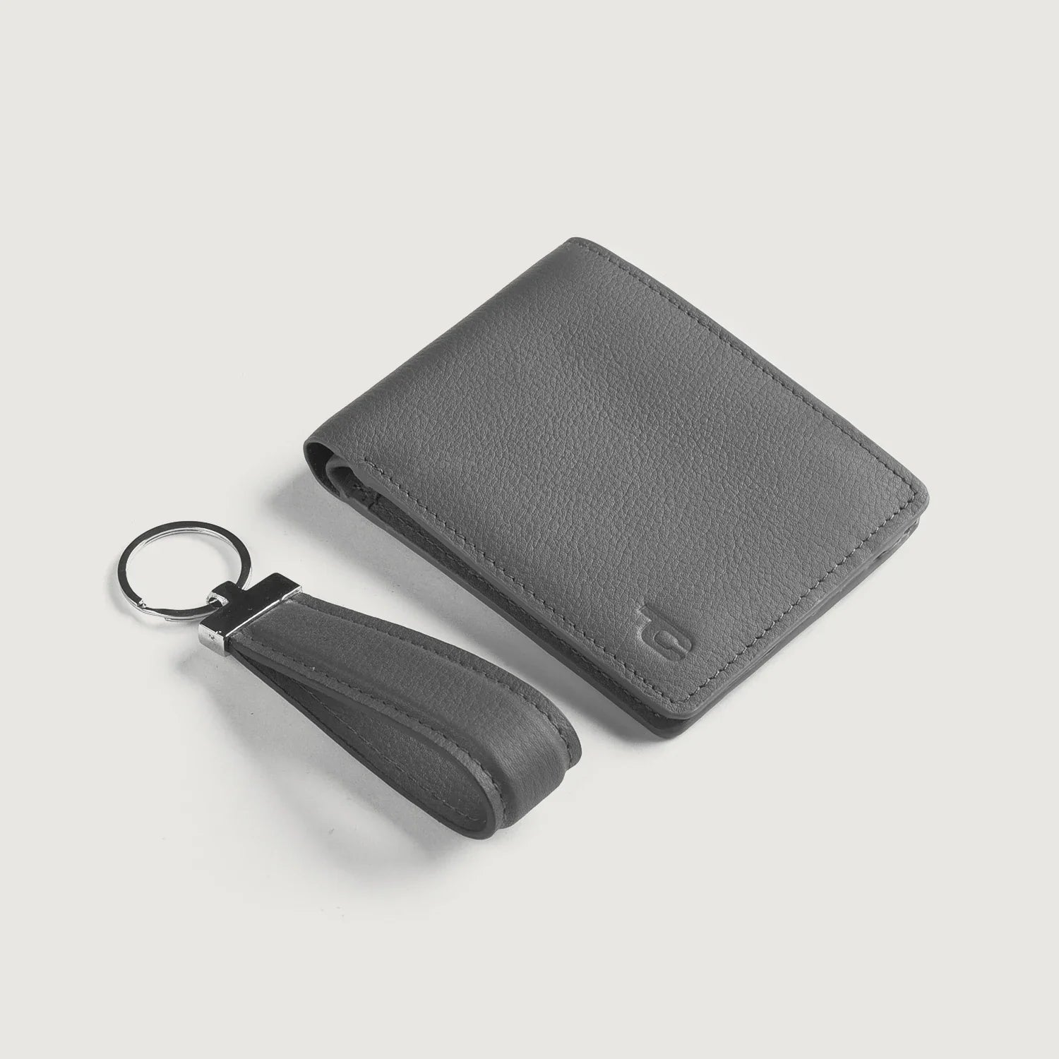 Marvin Grey Leather Gift Set