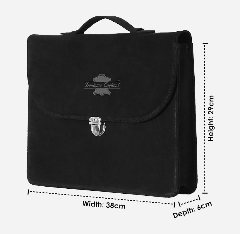 Men's Genuine Leather Briefcase Laptop Bag