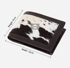 Genuine Hair on Hide Bifold Leather Wallet