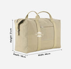 Large Canvas Travel Weekend Bag Leather Strap Duffle Bag