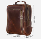 Vintage Leather Slim Backpack (Unisex)