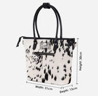 Women’s Hair-On Cowhide Leather Tote Bag