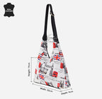 Women's Hobo Slouch Shoulder Bag British Printed Small