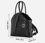 Women Leather Backpack Cum Handbag